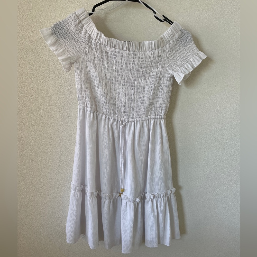 Michael Kors White Off-Shoulder Dress